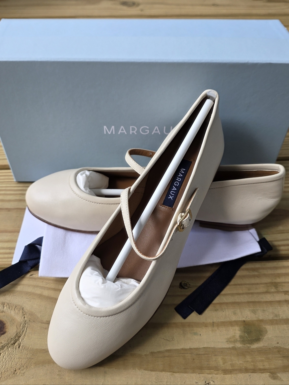 Margaux Demi Jane ( Nappa Ecru Color)y